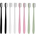 thumbnail image 1 of HLONK 8pcs Extra Toothbrush Micro-Nano Manual Toothbrush Floss Bristle Oral Care, 1 of 7