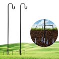 thumbnail image 3 of 2x 5 puntas Base pastores gancho de ganchillo soporte de de jardín libre Suspensión de poste para alimentador de pájaros lámpara solar shamjiam Percha de linterna al aire libre, 3 of 8