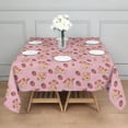thumbnail image 3 of Strawberry Plants Fruit Cow Milk Square Tablecloth,Waterproof Square Table Cover,Wipeable Spillproof Washable Table Cover for Home Kitchen Party Decor 52"x52"(132x132cm), 3 of 6