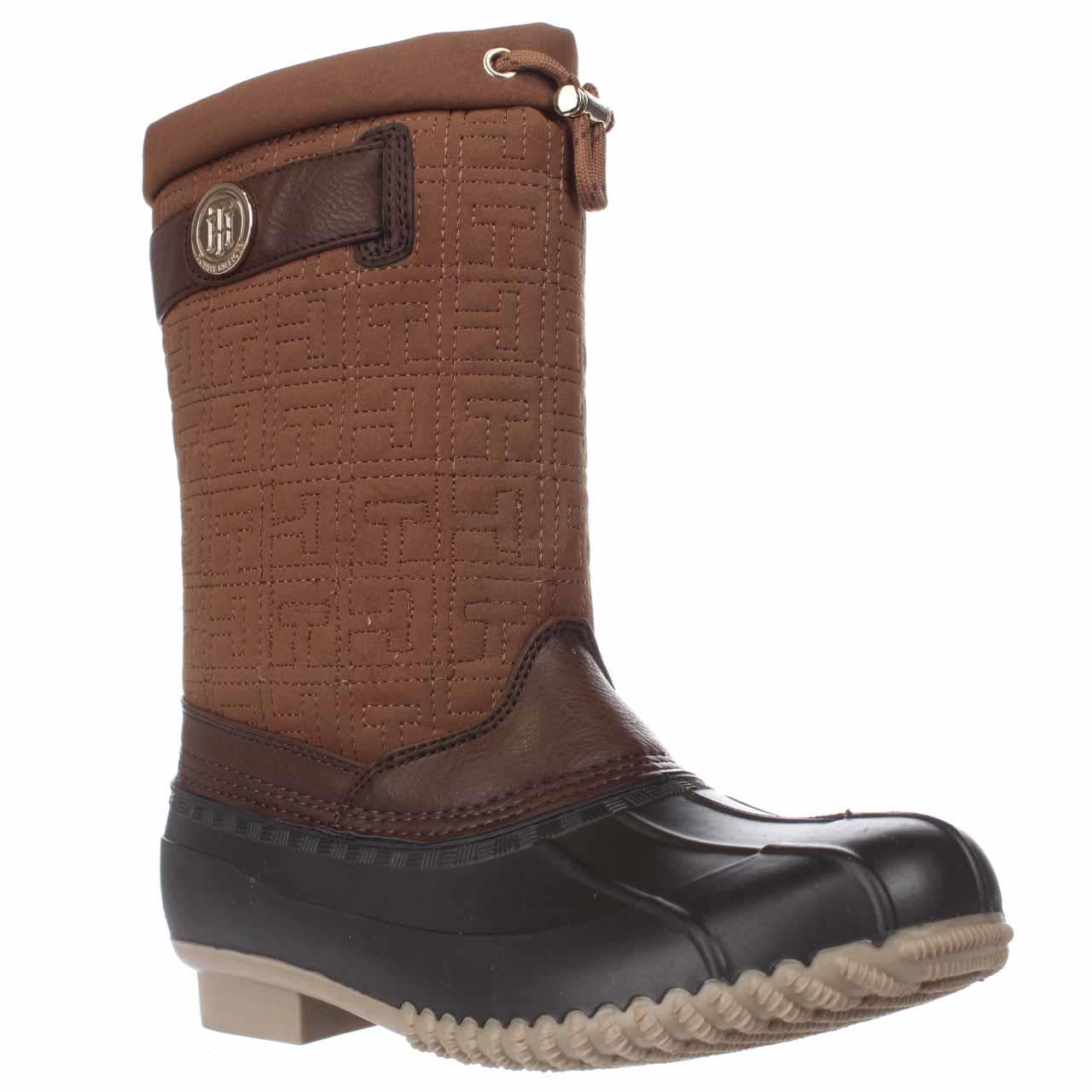 tommy hilfiger long rain boots