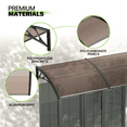 thumbnail image 5 of Magshion 94.5" x 39" UV Protection Polycarbonate Door and Window Awning, Rust Resistant, Black, 5 of 9