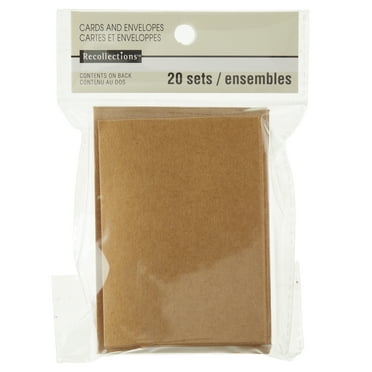 12 Packs: 20 ct. (240 total) Kraft Gift Card & Envelope Set by Recollections™ - 2.5" x 3.5"