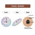 thumbnail image 7 of Pastel Iridescent Wall Clock Home Decor 10-Inch Silent Wooden Wall Clock, Battery Operated (AA Batteries Not Included), Artistic Home Decor, 7 of 7