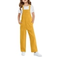 thumbnail image 2 of Mercatoo Boy's Girl's Straight Leg Jumpsuit Loose Fit Casual Bib Overalls Sleeveless Multi Color Kid's Toddlers with Pockets Overalls, 2 of 6