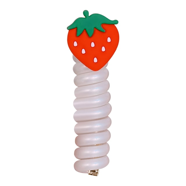 Accesorios para el Cabello para las Niñas, Cabeza Del Anillo Cabeza de la Cuerda de la Niña Cabeza de Goma Linda, Tapiz Estirable Del Tipo Teléfono, Accesorios para el Cabello de Fibra de Poliéster De