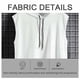 thumbnail image 4 of Camiseta sin mangas con capucha y ajuste informal para hacer ejercicio en el gimnasio, 4 of 6