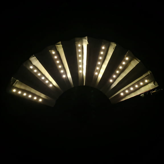 HIBIBUD Folding Fan Sleek Movement Large Folding Fans for Dancing Crack-Resistant Design Clacking Fans for Line Dancing Style1