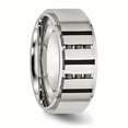 thumbnail image 5 of Stainless Steel Black IP-plated/Black Diamonds 9mm Brushed Band, 5 of 11