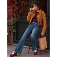 thumbnail image 5 of EMMIOL Women's Y2K Vintage Flare Jeans 90s Mid Rise Bootcut Denim Pants Retro Stretch Fit Jeans, 5 of 7