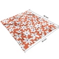 thumbnail image 4 of Orange Daisy Flower White Petals Pattern Blanket,Comfortable Soft Flannel Throw Blanket,All Season,Warm Lightweight Blankets for Sofa Bed Couch Living Room Chair,50"x60", 4 of 4