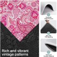 thumbnail image 3 of Pink Paisley and Floral Pattern Kitchen Rugs Sets Of 3,Kitchen Runner Rugs Non Skid Washable,Decorative Kitchen Floor Mats for Kitchen,Sink,Laundry,17"x30"+ 17"x47" + 17"x59", 3 of 6