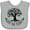 AC-Heather Grey, variant on Inktastic Save the Planet Tree Design with Green Leaves Boys or Girls Baby Bib