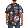 thumbnail image 3 of Kdxio Men'S Hawaiian Shirt For Men Short Sleeve Shirt Rainbow Unicorn Summer Casual Holiday Beach Button Down T-Shirts, 3 of 5