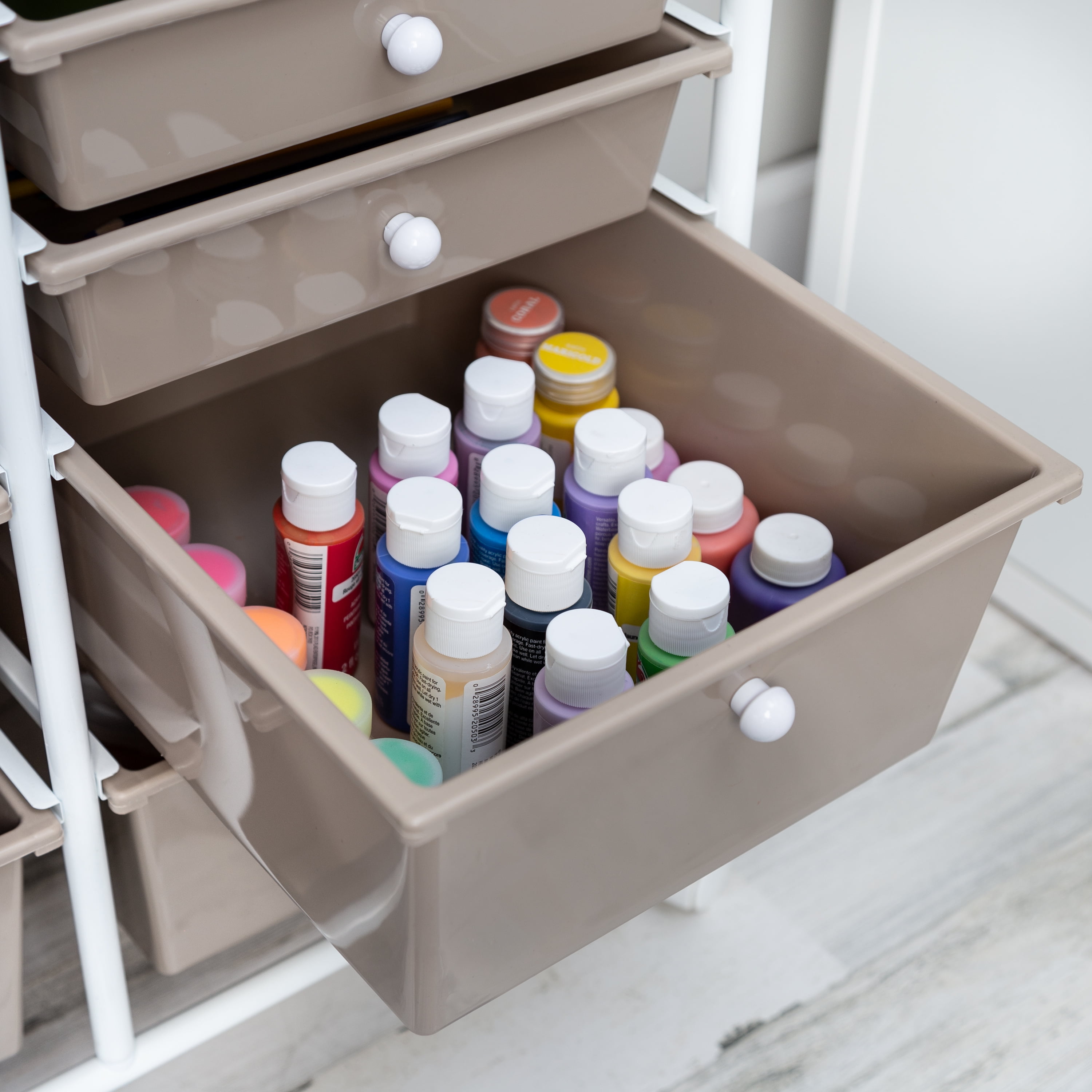  SILKYDRY Rolling Storage Cart with 12 Drawers