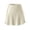 Beige, variant on Busydd Womens Mini Skirt Fashionable Comfortable Satin Skirt Casual Summer Solid Color A Line Skirt S