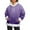C-Purple484, variant on DHFJKG Sweatshirt For Women Fuzzy Trim Pocket Long Sleeve Hooded Drawstring Sweatshirt Casual Pullover Warm Winter Top Outerwear Streetwear Comfort Tops