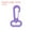 Purple, variant on Plastic Swivel Snap Hook Rotary Lobster Clasp Buckle for Backpack Luggage Webbing Strap, Red, 3 Pack