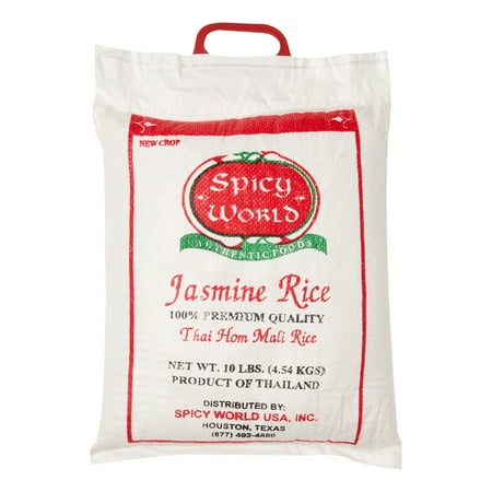 Spicy World Pure Jasmine Rice From Thailand, 10 Lbs.