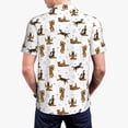 thumbnail image 4 of Balery German Shepherd Dog Printed Men’s Short Sleeve Polo Shirt, Midweight Men's Shirt,Golf Polo shirts -X-Large, 4 of 9