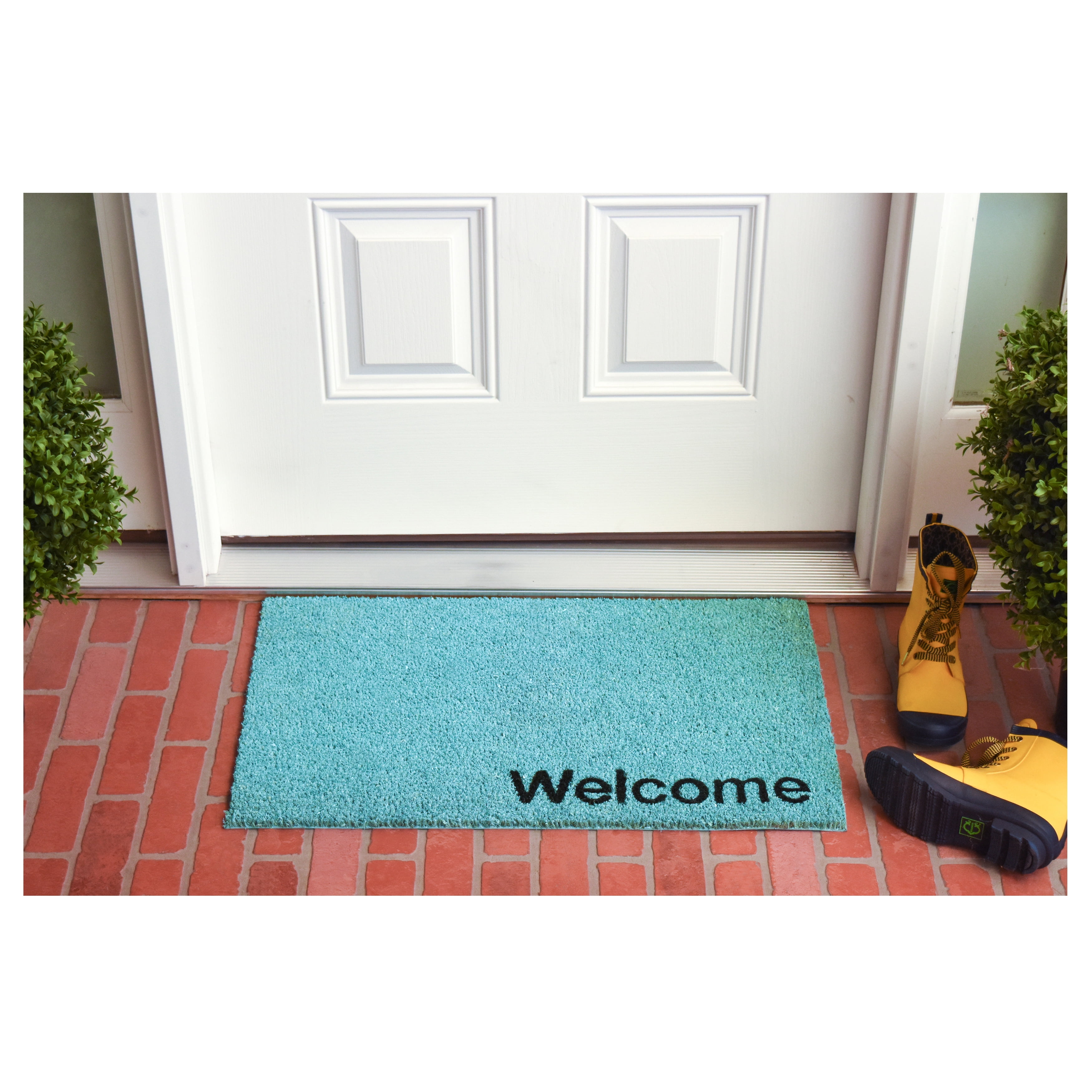 Collins Cyan Pastel Welcome Doormat, 24" x 36"