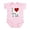 Petal Pink, variant on CafePress - I Love Tia Infant Bodysuit - Baby Light Bodysuit, Size Newborn - 24 Months