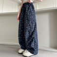 thumbnail image 5 of Generic Girls Baggy Sweatpants Wide Leg Cargo Pants Kid Joggers Casual Sweatpants with Multi-Pocket Streetwear Lightweight Sportswear, 5 of 6