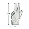 thumbnail image 2 of Guantes de billar con dedos abiertos, poliéster transpirable, entrenamiento amateur (negro cian), 2 of 8