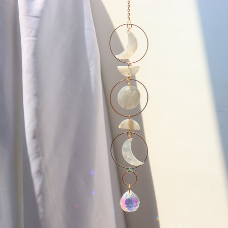 

Moonlight Pendant Crystal Light Prism Car Hanging Wind Chime