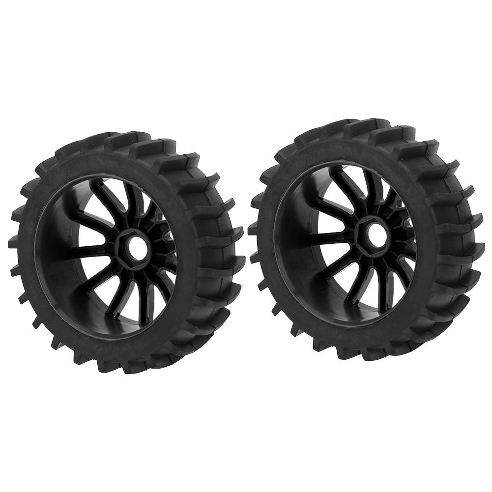 LYUMO Upgrade Wheel Rim Hub Tires Rubber Tyres for 1/8 RC Car Remote