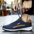 thumbnail image 3 of GHFKKB Men's Fashion Sneakers Lace-Up Trainers Walking Shoes, 3 of 5