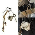 thumbnail image 2 of Fogun Unique Heart Shaped Resin Keychain Leopard Print Resin Heart Keychain Stylish Keyring Charm for Stylish Individuals, 2 of 2