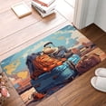 thumbnail image 2 of KLL Colorful Travel Luggage Gear Print Front Door Mat Indoor Outdoor Entrance, Non-Slip Mat All-Weather Doormat Indoor Outdoor Rug Patio Porch Entryway Mat, 23.6''x15.7'', 2 of 7