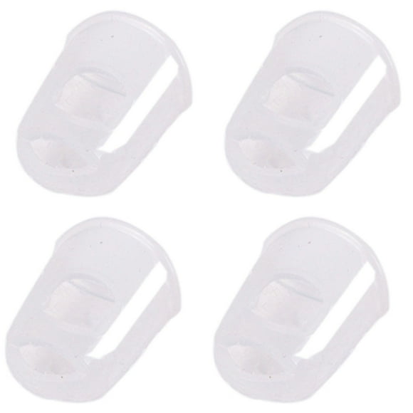 Clearance! Delayuji Finger Cuff 4Pcs/Set Anti Slip Silicone Fingertip Protectors Guitar Finger Guards Finger Caps for Stringed Instruments Guitar Mandolin Counting Sewing One Size Clear