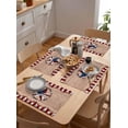 thumbnail image 5 of Independence Day Placemats Set of 6, Washable Woven Burlap Cloth Fabric Placemat for Square/Rectangle/Round/Oval Dining Table, Easy Clean Place Mats for Toddlers, Kids American Flag Country Style Star, 5 of 6