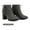 GREY, variant on Toetos Women's Mid Chunky Heel Ankle Boots Suede Leather Side Zipper Ankle Boots Chicago-01 Tan Size 7