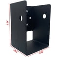 thumbnail image 3 of NIXFACE 4 Pack For 4"x6" Beam Swing Concealed-Flange Heavy Joist Hanger - Upgrated, 3 of 5