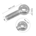 thumbnail image 2 of Unique Bargains M6 x 20mm Machinery Shoulder Lifting Eye Bolt 5pcs, 2 of 3