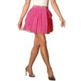 thumbnail image 4 of Falda Mini de Tul Abultada en Capas INSPIRE CHIC para Mujeres L Color Rosa Fucsia, 4 of 6