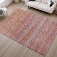 thumbnail image 6 of Addison Rugs Mayfield Premium Machine Washable Transitional Stripes Pink Rectangle Rug, 5' x 7'6", 6 of 6