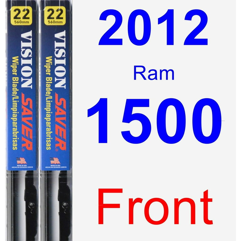 2012 Ram 1500 Wiper Blade Set Kit Front 2 Blades Vision Saver