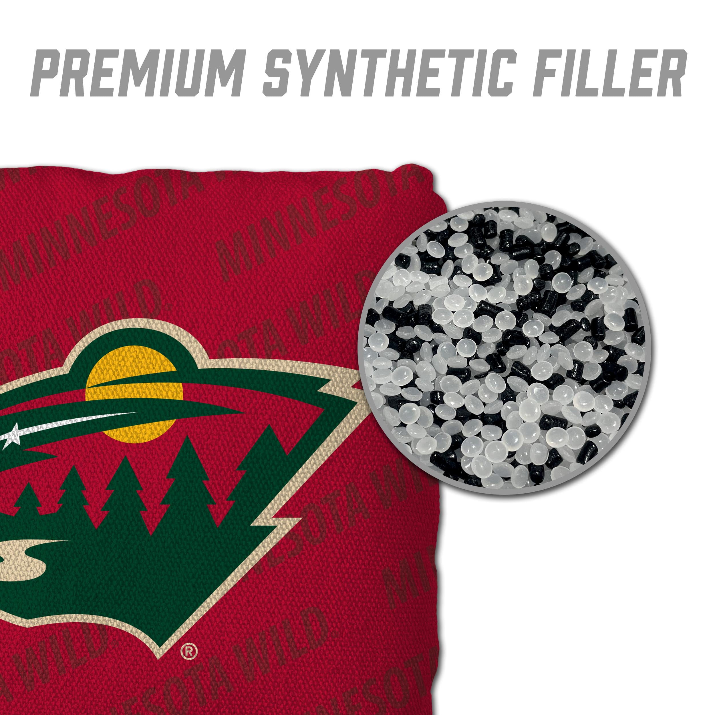 NHL Minnesota Wild Cornhole Bags - 4PK - Red