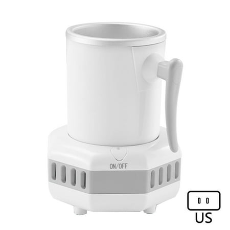 

Whigetiy Desktop Mini Fridge Quick Cooling Cup Drink Chiller for Beer Juice Milk Coffee