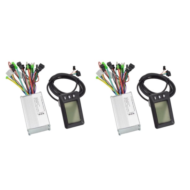 Yuarrent Kit de panel Conjunto de controlador Suministros para scooter Instalación práctica Accesorios mejorados multipropósito Pieza 24-48V 2Conjunto