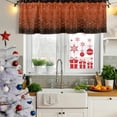 thumbnail image 6 of Orange Geometric Valances for Windows, Decorative Rod Pocket Window Valance Curtains, Ombre Modern Abstract Art Short Curtain Drapes for Kitchen/Bathroom/Living Room, 2 Panels, 42" W x 18" L, 6 of 8