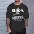 thumbnail image 2 of The Grandpa Code Cool Best Grandfather Humor Joke TShirt, 2 of 6