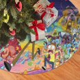 thumbnail image 2 of Falda para árbol de Navidad de Rick y Morty, suave y divertida, decoración navideña de granja con cuello para árbol de Navidad de 36", 2 of 4