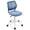 Blue, variant on POWERSTONE Small Desk Chair with Wheels Home Office Chair Mid Back Armless Computer Task Chair Adjustable Swivel Rolling Chair for Small Space Blue