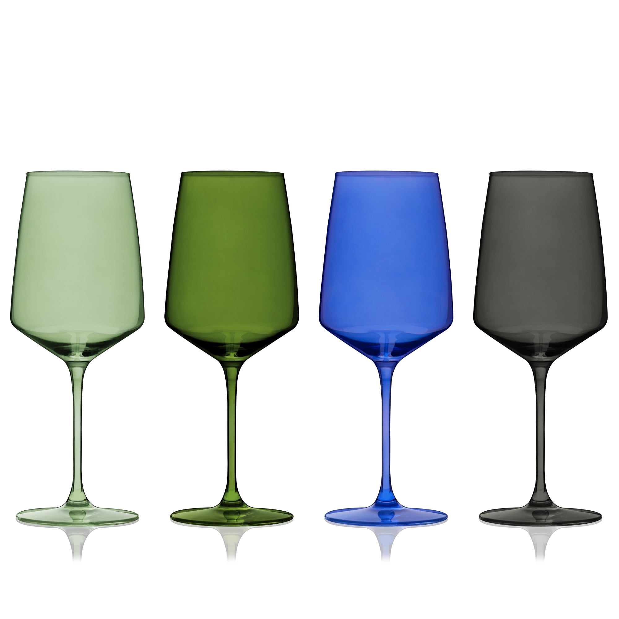  Viski Reserve Colored Wine Glasses, Set of 2, Smoke : Clothing,  Shoes & Jewelry