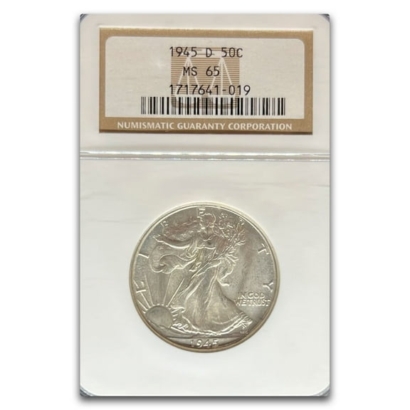 1945-D Walking Liberty Half Dollar MS-65 NGC