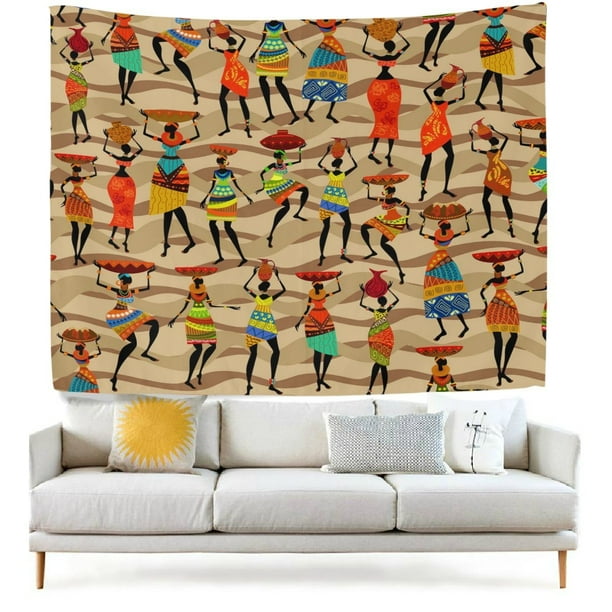 Popcreation Vintage African American Ethnic Dresses Women Tribal Pattern Fabric Tapestry Throw Dorm Bedroom Art Home Decor Wall Hanging 40x60 Inches Com - Afrocentric Home Decor Llc Popcreation Vintage African American Ethnic Dresses Women Tribal Pattern Fabric Tapestry Throw Dorm Bedroom Art Home Decor Wall Hanging 40x60 Inches Com - Afrocentric Home Decor Llc